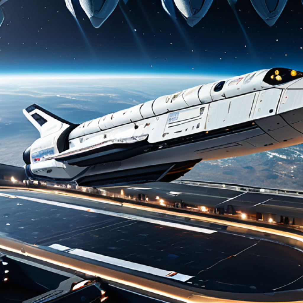 A majestic, fully reusable Starship spacecraft embarking on a mission from a high-tech, modern spaceport, symbolizing a new economic frontier in space. The foreground shows a clean, advanced launchpad, with a vibrant, futuristic cityscape subtly visible in the background, representing global connectivity and innovation. The scene is captured with professional photography, showcasing intricate details, cinematic lighting, and a wide-angle perspective. The overall image projects a sense of aspiration and progress. safe for work, appropriate content, fully clothed (if any personnel are visible), professional, perfect anatomy, correct proportions, natural pose, well-formed hands, proper finger count, natural body proportions, family-friendly, modest.